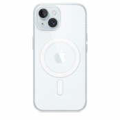 Apple iPhone 15 Mobilskal Magsafe Silikon - Transparent