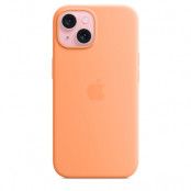Apple iPhone 15 Silikonskal med MagSafe Original - Apelsinsorbet