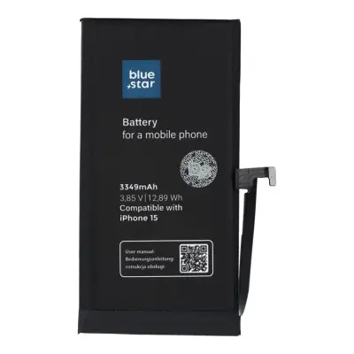 Blue Star iPhone 15 Batteri 3349 mAh HQ