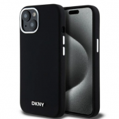 DKNY iPhone 15/14/13 Mobilskal Magsafe Liquid Silikon Small Metal Logo