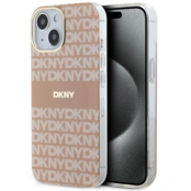 DKNY iPhone 15/14/13 Mobilskal Magsafe IML Mono & Stripe - Rosa