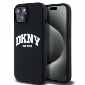 DKNY iPhone 15/14/13 Mobilskal MagSafe Silikon Vit Logo