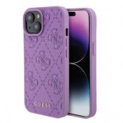 Guess iPhone 15 Mobilskal Stamped - Lila