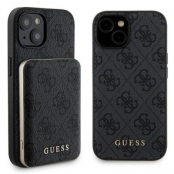 Guess iPhone 15 Mobilskal Med Powerbank 5000mAh Magsafe Metal Logo