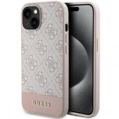 Guess iPhone 15/14/13 Mobilskal 4G Stripe Collection - Rosa