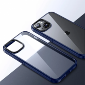 iPhone 15 Mobilskal Kristallklart - Blå