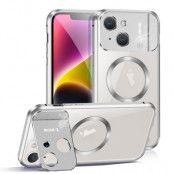 iPhone 15 Mobilskal Magsafe Aroma Kickstand - Silver