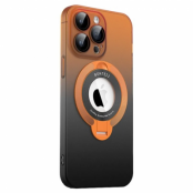 iPhone 15 Mobilskal Magsafe Kickstand - Orange/Svart