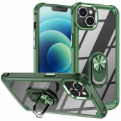 iPhone 15 Mobilskal Ringhållare Elektropläterat - Grön