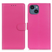 iPhone 15 Plånboksfodral Reptåligt - Rosa