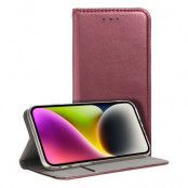 iPhone 15 Plånboksfodral Smart Magento - burgundy