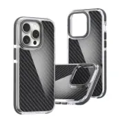 iPhone 16 Plus Mobilskal Acrylic Carbon - Svart