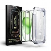 LIVSTIDSGARANTI - BOOM iPhone 15 Härdat Glas Skärmskydd - 2 Pack