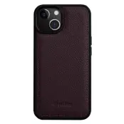 MELKCO iPhone 15 Skal Äkta Nötläder + PC Stötsäker - Lila