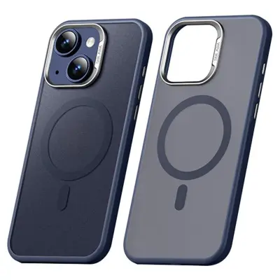 SULADA iPhone 15 Mobilskal MagSafe Ultra-Tunn PC+TPU Blå