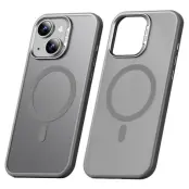 SULADA iPhone 15 Mobilskal MagSafe Ultra-Tunn PC+TPU Grå