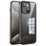 SULADA Minrui iPhone 15 Mobilskal TPU + Härdat Glas - Klar Rosa