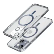 SULADA Slim Case iPhone 15 TPU+PC Fodral MagSafe Transparent Blå