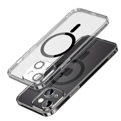 SULADA Slim Case iPhone 15 TPU+PC MagSafe Svart