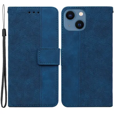 Trolsk Geometry Imprinted Wallet (iPhone 15) - Svart