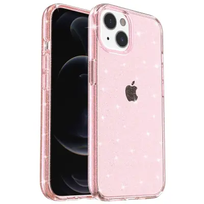 Trolsk Mobilskal - Glitter (iPhone 15) - Transparent