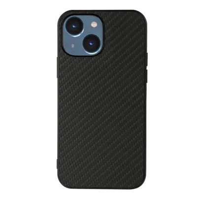 Trolsk Thin Carbon Fiber Case (iPhone 15) - Blå