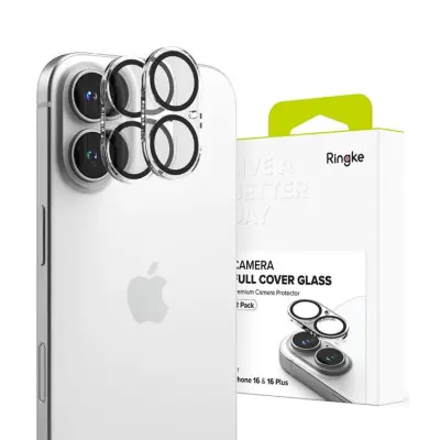 [2-Pack] Ringke iPhone 16/16 Plus Kameralinsskydd Härdat glas - Clear