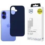 3MK Mobilskal till iPhone 16 Plus 6.7 Silikon - Marinblå