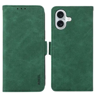 ABEEL iPhone 16 Plus Skal Med Magnetstängning RFID Skydd - Grön