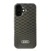 Audi iPhone 16 Plus Mobilskal MagSafe IML Stitching - Svart