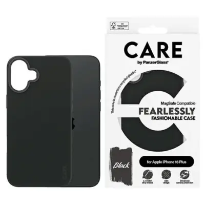 CARE By PanzerGlass Mobilskal till iPhone 16 Plus MagSafe Fashion - Svart