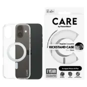 CARE By PanzerGlass Mobilskal till iPhone 16 Plus MagSafe Kickstand - Silver