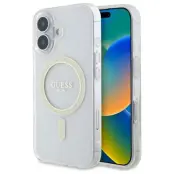 Guess Mobilskal till iPhone 16 Plus 6.7 MagSafe IML Glitter - transparent