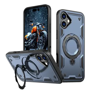 Mobilskal till iPhone 16 Plus MagSafe Hybrid Armor Trendy - Blå