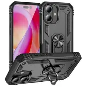 iPhone 16 Plus Mobilskal med Kickstand - Svart