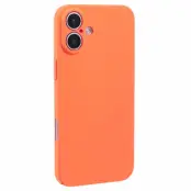iPhone 16 Plus Mobilskal Skin-Touch Rubberized PC - Orange