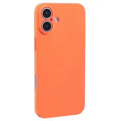 iPhone 16 Plus Mobilskal Skin-Touch Rubberized PC - Orange