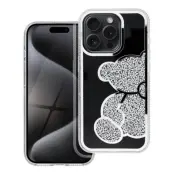 iPhone 16 Plus Mobilskal Teddy Bear - Silver