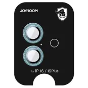 Joyroom iPhone 16/16 Plus Härdat Glas Kameralinsskydd - Grön