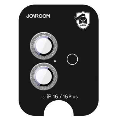 Joyroom iPhone 16/16 Plus Härdat Glas Kameralinsskydd - Silver