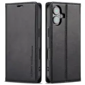 LC.IMEEKE iPhone 16 Plus Fodral KonstLäder - Svart