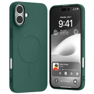 Mercury Mobilskal till iPhone 16 Plus MagSafe Semi-Silikon - Grön
