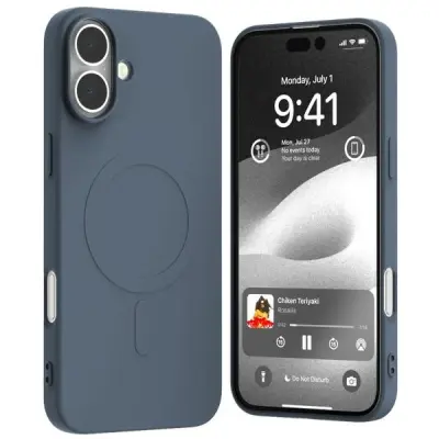 Mercury Mobilskal till iPhone 16 Plus MagSafe Semi-Silikon - Ljusblått