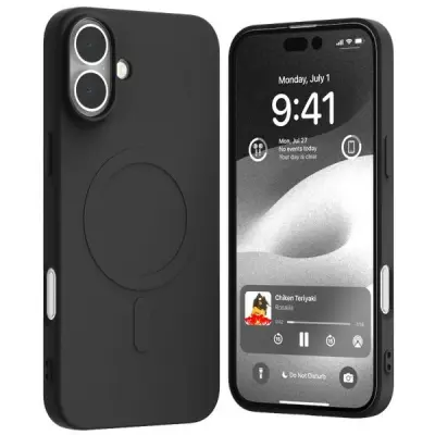 Mercury Mobilskal till iPhone 16 Plus MagSafe Semi-Silikon - Svart