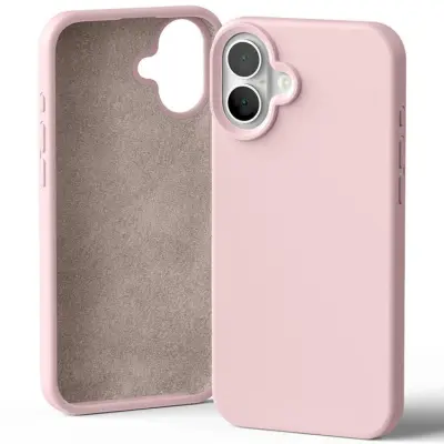 Mercury Mobilskal till iPhone 16 Plus Silikon - Rosa Sand