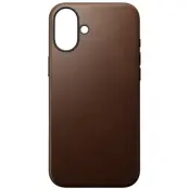 Nomad Modern Leather Case (iPhone 16 Plus) - Brun