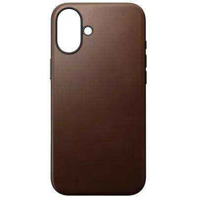 Nomad Modern Leather Case (iPhone 16 Plus) - Brun