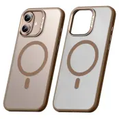 SULADA iPhone 16 Plus Skal MagSafe Ultra-Tunn PC+TPU Guld