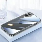 SULADA JINGJIA iPhone 16 Plus Skal Hård PC Klart med Linsskydd - Svart