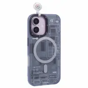 Youngkit iPhone 16 Plus Mobilskal Magafe IMD Pattern - Svart